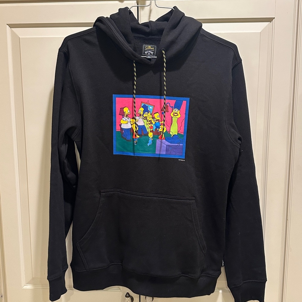 Billabong x The Simpsons Black Hoodie.  Brand new, never worn.